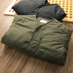 Afashion Men's Winter Thickened Cotton Jacket Lightweight Warm Retro Loose Casual V-Neck Cotton Coat Polyester Fiber Fill Regu