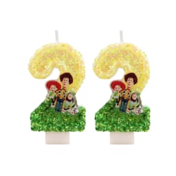 Hot Cute Cartoon T-O-Y Story Digital Candle Numbers 0-9 Kids Birthday Cake Decoration Cartoon Party Supplies Accessory