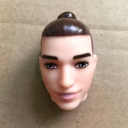 1/6 Scale Male Doll Head with Super White Beige Brown Skin for DIY Makeup Practice Collectible Figure Accessory Part