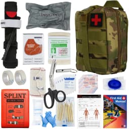 Sanke Rescue EDC Pouch First Aid Kit Tactical Survival Trauma Kit Molle Utility Tool Pouches For Camping Hiking