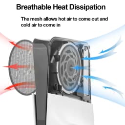 4PCS For PS5 Slim Heatsink Fan Dust Filter Breathable Ventilation Dustproof with Cooling Vents for PS5 Slim Game Accessories