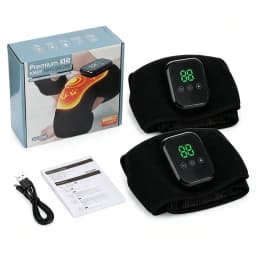 Smart Vibration Massage Knee Pad Heating Wrap Belt Larger Thermal Area Joint Muscle Relaxation Brace Hot Compress Knee Massager