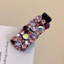 Exquisite Rhinestone Hair Clip Small Size Acetate Duckbill Hairpin For Women Girls Bangs Ponytail Holder Daily Headwear