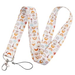 LB3010 Pink Love Neck Strap Lanyard for Key ID Card Cell Phone Straps USB Badge Holder DIY Neck Strap Hang Rope Rainbow Keychain