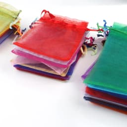 50pcs/lot Adjustable Drawstring Organza Bag 5x7cm 7x9cm 9x12cm 10x15cm Jewelry Packaging Candy Wedding Party Gifts Pouches