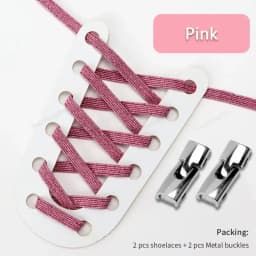 1 Pair Rhinestone Buckle Elastic No Tie Shoelaces Candy Colors Shoe Laces Suitable for Sneakers and Sports Shoes Flat Shoelace