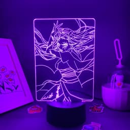 Anime Demon Slayer Figure 3D LED Neon Nightlights Birthday Gift for Friends Otaku Bedroom Decor Manga Lava Lamp Kimetsu No Yaiba