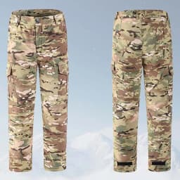 New Winter Heat Reflection Warm Coats Cargo Pants Men Casual Multi-pocket Men Combat Camo Tactical Sets Work Pant Male Clothing