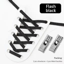 1 Pair Rhinestone Buckle Elastic No Tie Shoelaces Candy Colors Shoe Laces Suitable for Sneakers and Sports Shoes Flat Shoelace