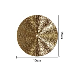 Iron Wrought Wall Hanging Decoration Golden Irregular Disc Wall Pendants Frame Ornament Room Home Decor Crafts Nordic INS Style