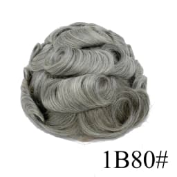 Human Hair Hairpieces Thin Skin PU Replacement System Human Hair Men Toupees