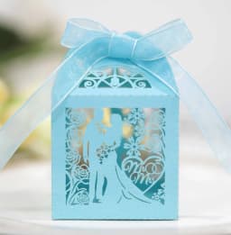 50/100/200pcs Wedding Bridegroom Bride Gift Boxes Ribbons Party Thank You Guests Candy Packaging Small Chocolate Box Wholesale