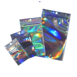 8 Sizes Laser Self-Sealing Plastic Bag Package For Small Business Clear Pouch Jewelry Display Gift Packaging Storage Wholesale