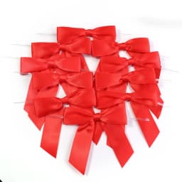 10-50pcs Colorful Twist Tie Bows Satin Ribbon Bow For Food Gift Packaging Sealing DIY Wedding Christmas Party Decoration