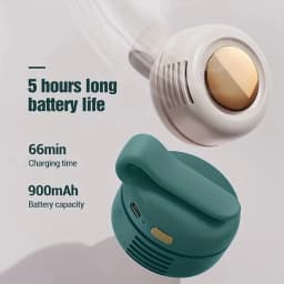 Portable Fan Mini Handheld Rechargeable Bladeless Electric Fan Clip Waist Fan Suitable for Outdoor Ventilation Desktop Small Fan
