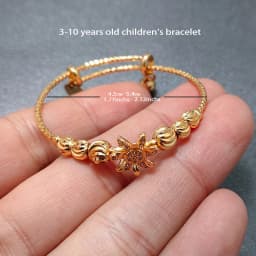 20 Styles Dubai Gold Color Baby Bangles For Kids Baby Promotion Sale Child Birthday Gifts Children'S Bracelets