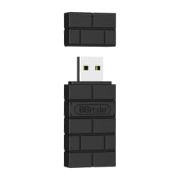8BitDo USB Wireless Bluetooth Adapter 2 Receiver for Nintendo Switch 1, 2 PS1 Raspberry Pi Mini PS4 Controller for PS5 Handle