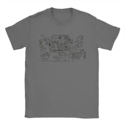 Petey's Lumon Map Severance T Shirt Men 100% Cotton Vintage T-Shirt Round Neck MDR Tee Shirt Short Sleeve Clothing Gift Idea
