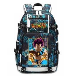 Dragon Ball Z Printed Student Backpack Large Capacity Casual Daypack for Kids Teenagers School Travel