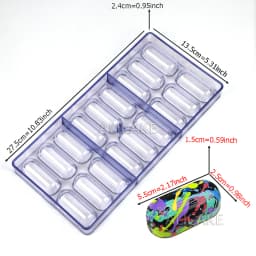 3D Polycarbonate Chocolate Molds Sphere Diamond Chocolate Bonbons Candy Bar Professional Confectionery Baking Pastry Tools