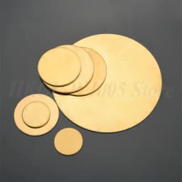 Thick 0.3-4mm H62 Brass Disc Dia 10-300mm Round Brass Plate Circular Brass Plate Thin Brass Circular Plate Sheet