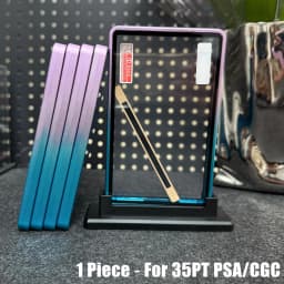Multicolor Gradient Color Aluminum Alloy Trading Card Protect Holder, Metal Case For 35PT PSA CGC Graded Card