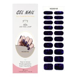 16/20/22Tips Semi-Cured Gel Nail Patch Adhesive Sliders Long Lasting Full Gel Nail Stickers DIY Manicure Harden In UV Lamp Need