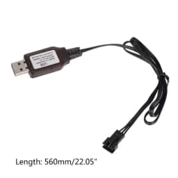 4V 2P 7.4V 3P 500mA Liion Remote Control Positive Portable USB Cable JST Plug Durable
