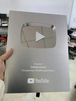 custom YouTube award Gold customized name YouTube play button award plaque