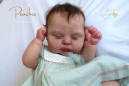 21inch Reborn Doll Kit Peaches Soft Touch Fresh Color Unfinished Unpainted DIY Reborn Doll Parts Muñeca Kit Bebe Reborn