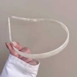 1 Ladies Non-Clamping Ear Bone Hair Accessories Acetic Acid Headband Headband High-End Hairband Girls 2024 New Summer Elegant He