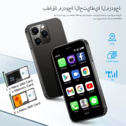 SERVO 15SE Mini Smartphone 3G WCDMA WiFi Hotspot Android OS Play Store WhatsAPP 2GB+16GB 2 SIM Card 3.0" Super Small Smart Phone
