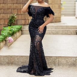 Women Dress One-line Shoulder Sequin Slim-fit Bag Hip Mermaid Evening Dress Elegant Women's Dress A-line Dresses Evening Dress