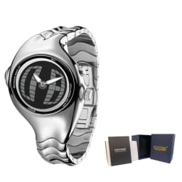Y2K Digital Men's Watch Twisted Technology Dual-Display Vintage-Futuristic Style Timepiece Unique Metal Men's Quartz Wristwatch