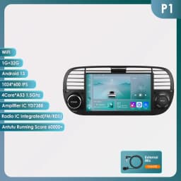 Android auto Car Radio Player For FIAT 500 Abarth 2007-2015 Multimedia GPS Navigation autoradio Support Carplay Octa Core 7862