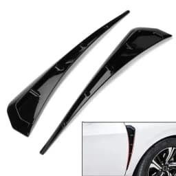 2 Pcs Universal Car Fender Side Vents ABS Spoiler Fender Decorative Stickers Car Side Fender Vent Air Wing Cover Car Accessories