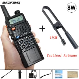 BAOFENG Walkie Talkie UV-5R Upgraded Version Enlarge Battery Real 3800mAh Support Type-C Charging UV5R Two Way Radios Original
