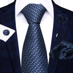 New Style 8 CM Red Paisley Tie Handkerchief Cufflink Pin Set For Men Necktie Clothing Accessories Wedding Gravatas Fit Party