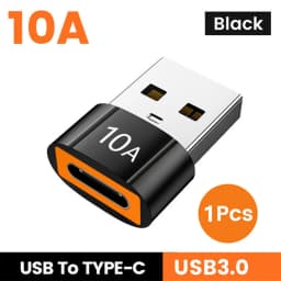 USB 3.0 Type-C Data Adapter Type C 10A OTG USB C Male To USB Female Converter For Macbook Laptop Xiaomi Samsung OTG Connector