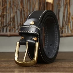 3.8CM Pure Cowhide High Quality Genuine Leather Belts for Men Korean Version Strap Male Brass Buckle Fancy Vintage Jeans Cowboy