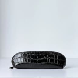 Himalaya Crocodile Pattern Cowhide Makeup Brush Storage Bag New Luxury Large Capacity Genuine Leather Lipstick Cosmetic Bag