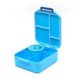 Bento Lunch Box with Soup Thermo Jar, Leakproof 4 Compartment Lunch Food Containers, Thermo Insulated Hot Food Jar for School