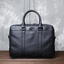 Retro Genuine Leather Handbag Men's Horizontal Large-capacity Messenger Briefcase First Layer Cowhide Business Computer Bag
