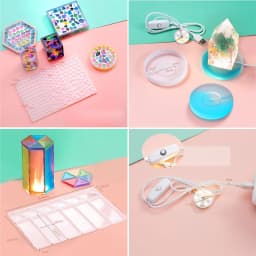 Light Silicone Mold DIY Pen Holder Makeup Holder Epoxy Casting Molds for Jewelry DIY Making Craft Mosaic Storage Box