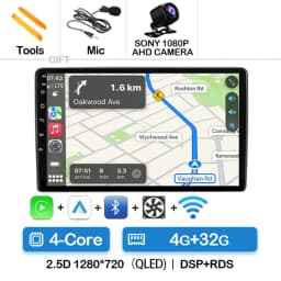 Android 16 Car Radio For Fiat Ducato 3 2006 - 2022 Carplay Auto Multimedia Stereo Player GPS Navi BT 360 Camera 4G WIFI QLED DSP