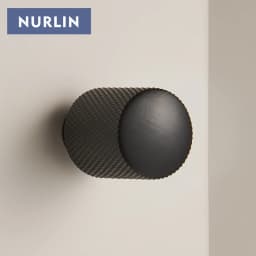 Nurlin Brass Diamond-cut Cross Knurl Pattern Gold Black Kitchen Cabinet Handles Wardrobe Pull T-bar Knobs 500mm Long Available