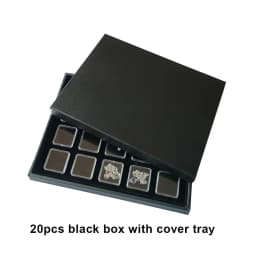 Clear Loose Diamond Storage Box 40x40mm Gemstone Packaging Organizer 57x37mm Pendant Jewelry Display Tray for Stones Showcase