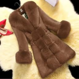 Women's Fur Coat Medium Length Imitation Mink Rabbit Fur Integrated Fashion Warm Jacket Middle aged Female Fur Jackets 5XL