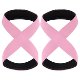 Padded Figure 8 Straps Deadlift Weight Lifting Wrist Straps Power Lifters Workout Pull-ups Horizontal Bar Gym Fitness