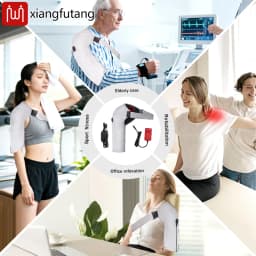 Red Light Heating Massage Shoulder Support Heating Pad 3-Speed Vibration Muscle Relax Belt Shoulder Brace